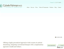 Tablet Screenshot of cybelefishmanmd.com